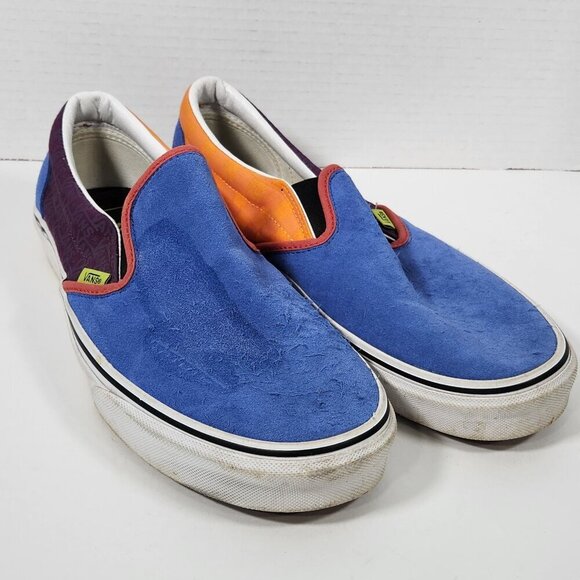 Vans Men's Classic Slip-On Mix & Match Leather Suede / Canvas Sneaker - Picture 1 of 6